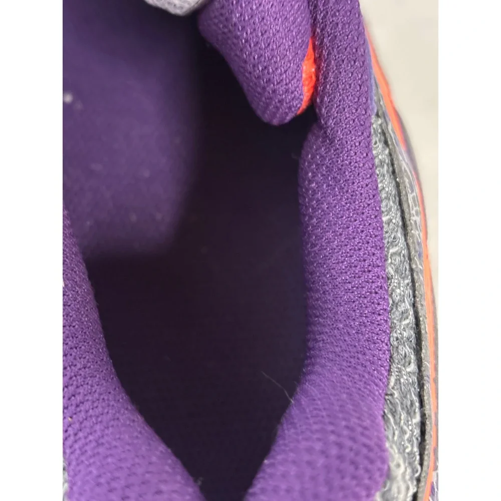 Asics Gel-Excite 4 Womens Running Shoes Grey Purple Neon Orange T6E8N‎ Size 8.5